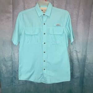 GH Bass & Co Explorer Series Medium Vented Fishing Shirt Beautiful Mint Green